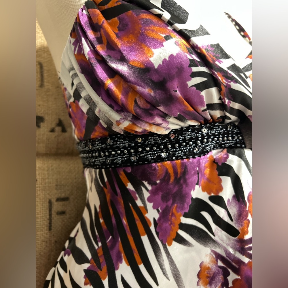 City Studios Dress Unique Print *Flaw*